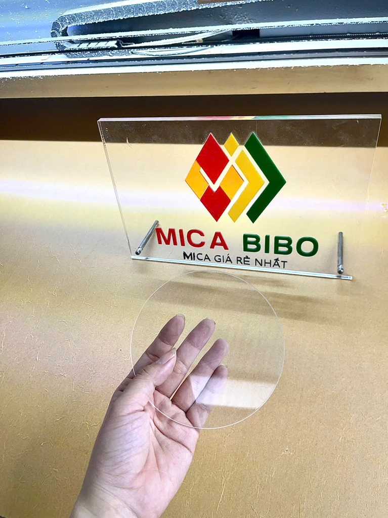Tấm Mica tròn 6cm - dày 2mm - nhiều màu sắc