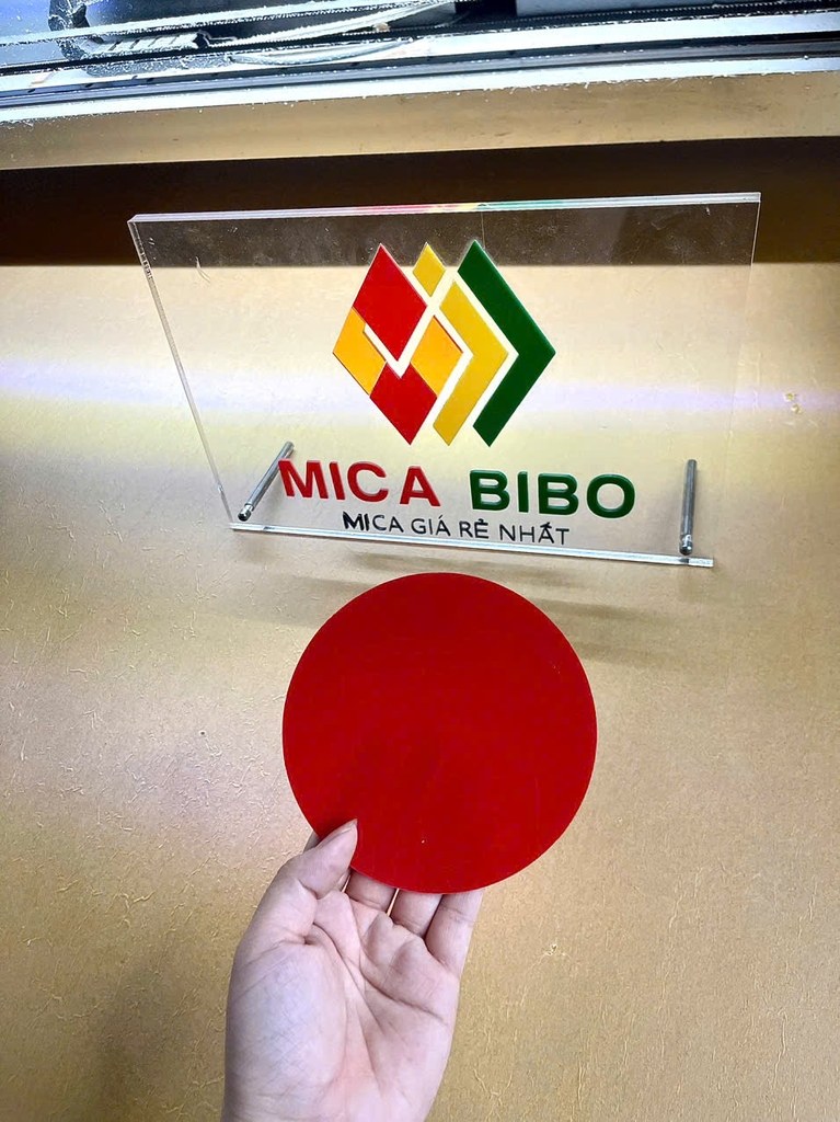 Tấm Mica tròn 6cm - dày 2mm - nhiều màu sắc