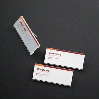 Bảng tên nhân viên, thẻ tên mica cài áo, bảng tên mica ghim cài 60x20mm, 70x20mm