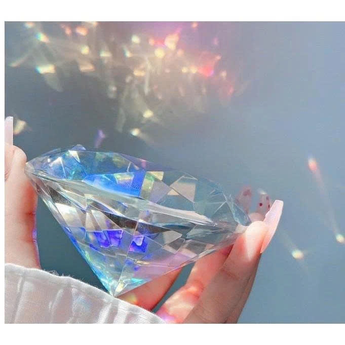 Kim cương nhựa Mica  10mm -100mm trưng bày, trang trí sản phẩm, chụp ảnh Nail