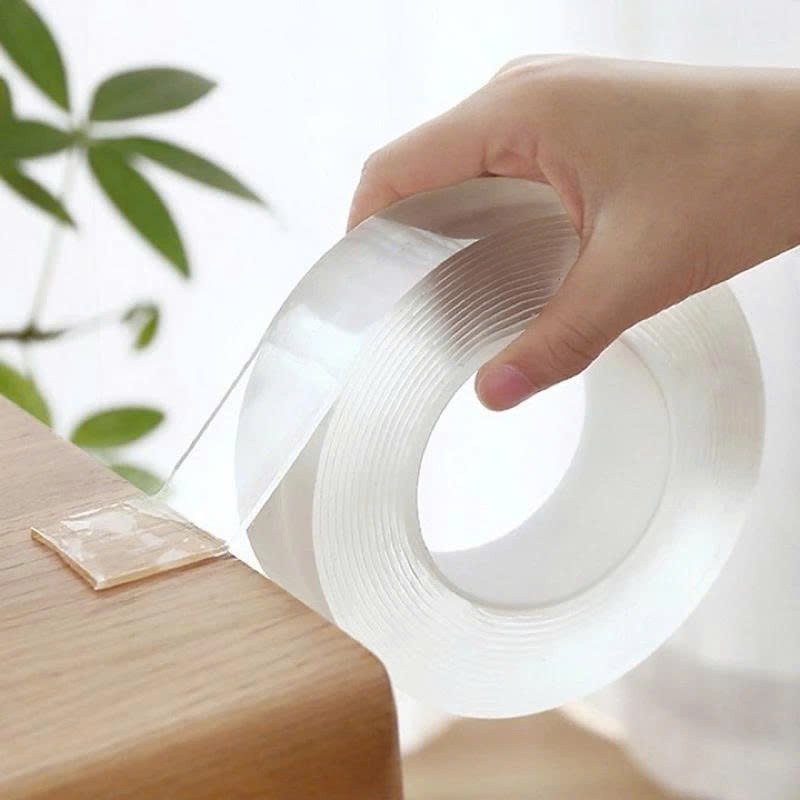 Keo 2 mặt trong suốt siêu dính, chóng nước, Độ dày : 1mm, 2mm, khổ 1cm 2cm 3cm * dài 1 mét 2 mét 3 mét