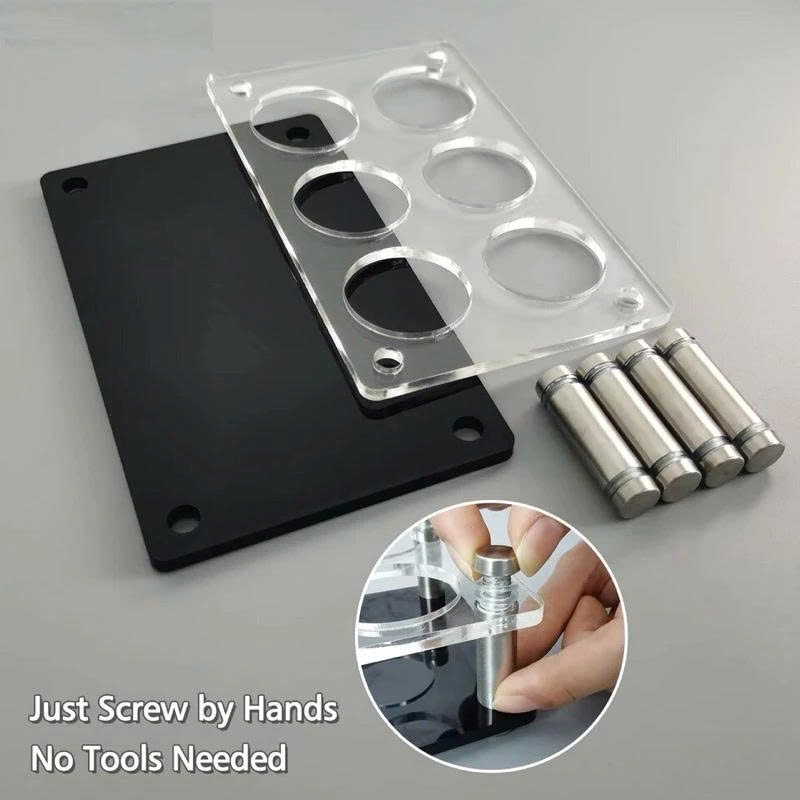 Khay ly rượu mica dùng cho quán bar, nhà hàng, tiệc cưới