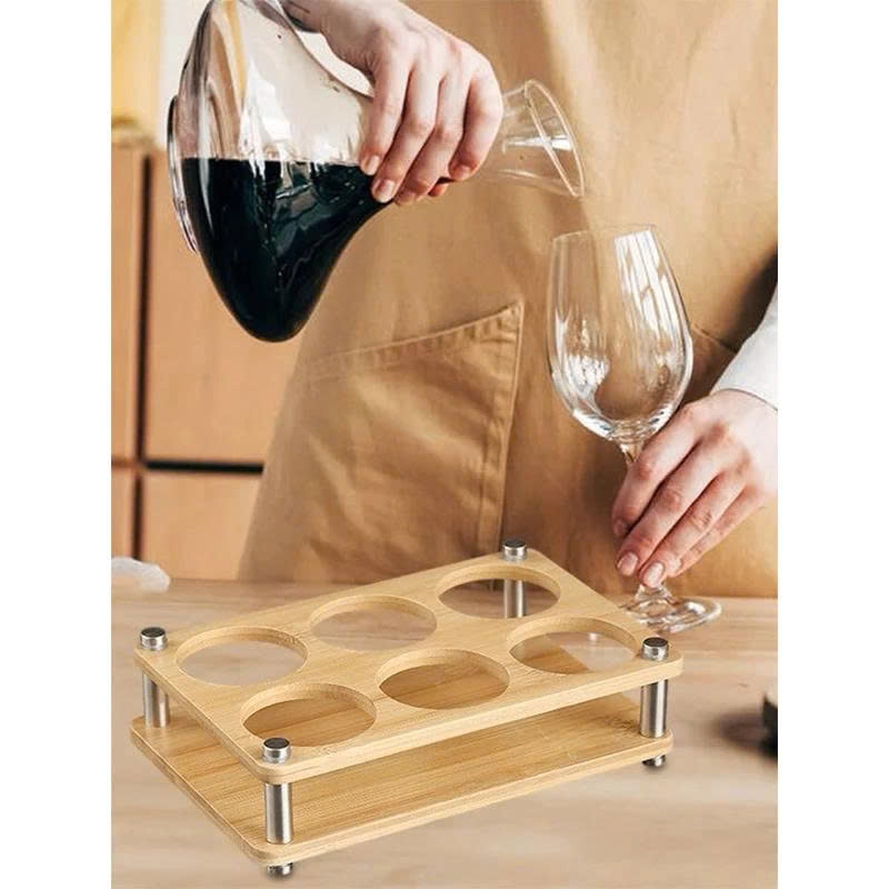 Giá đỡ gỗ, khay ly rượu, đồ dùng nhà bếp, tiệc Tùng, sinh Nhật