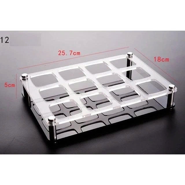 Khay ly rượu mica dùng cho quán bar, nhà hàng, tiệc cưới