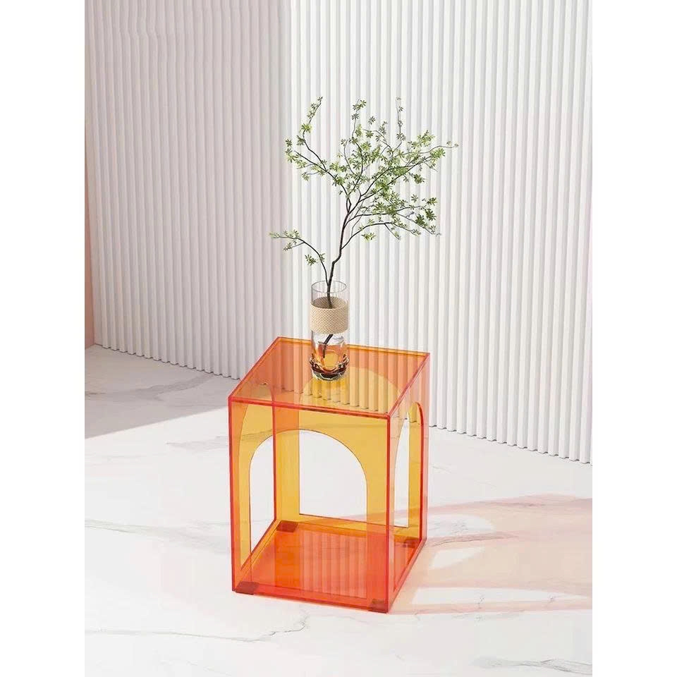 Bàn Sofa Acrylic Phòng Khách Đơn Giản, Bàn Trà sang trọng, bàn Phòng Ngủ, nhiều màu  30x30x40cm