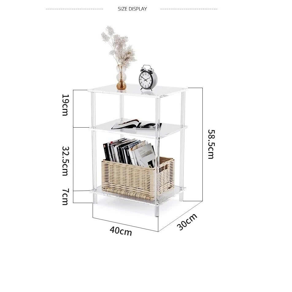 Bàn Sofa Acrylic Phòng Khách Đơn Giản, Bàn Trà sang trọng, bàn Phòng Ngủ, dày 5mm