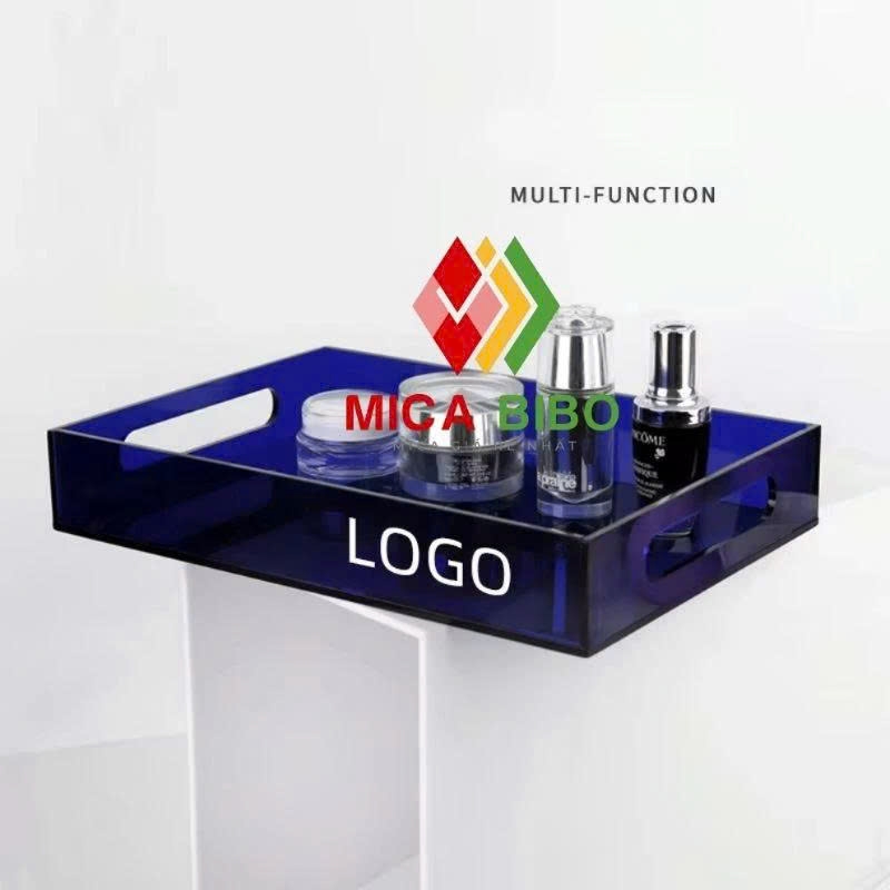 Khay phục vụ Acrylic Trang trí Bàn,cà phê Khay có tay cầm Trang trí Thực phẩm Trà Trái cây, Món tráng miệng cho Quầy bar
