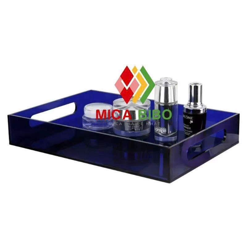 Khay phục vụ Acrylic Trang trí Bàn,cà phê Khay có tay cầm Trang trí Thực phẩm Trà Trái cây, Món tráng miệng cho Quầy bar