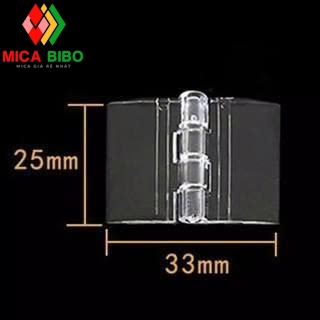 Bản lề mica, bản lề cửa mica, nhiều kích thước, dùng làm hộp mica, thùng phiếu.
