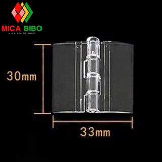 Bản lề mica, bản lề cửa mica, nhiều kích thước, dùng làm hộp mica, thùng phiếu.