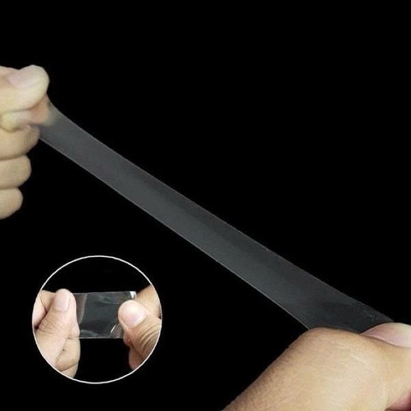 Băng keo 2 mặt trong suốt Nano siêu dính, nhiều kích thước độ dày từ 1mm - 2mm