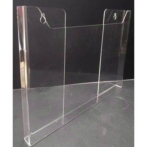 Kệ mica treo tường, Kệ checklist treo tường mica A3 A4 A5 A6, tặng kèm 2 miếng dán tường