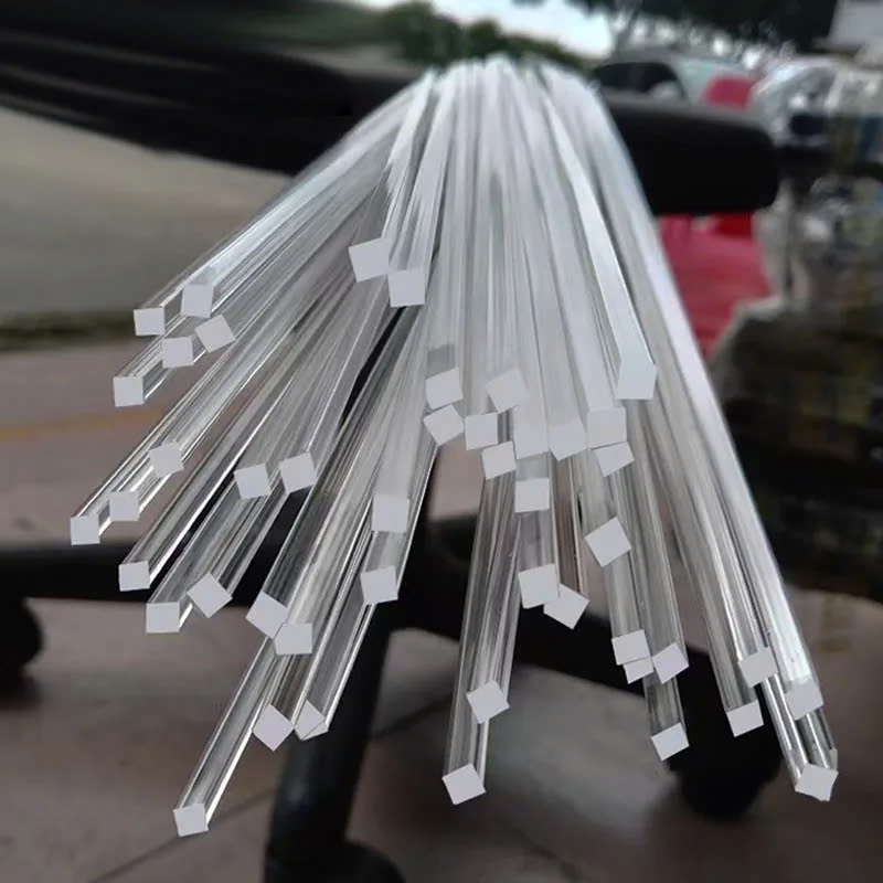 Trụ Mica Vuông Trong Suốt 2mm–30mm Dài 10–50cm | Xưởng MICA BIBO TP.HCM