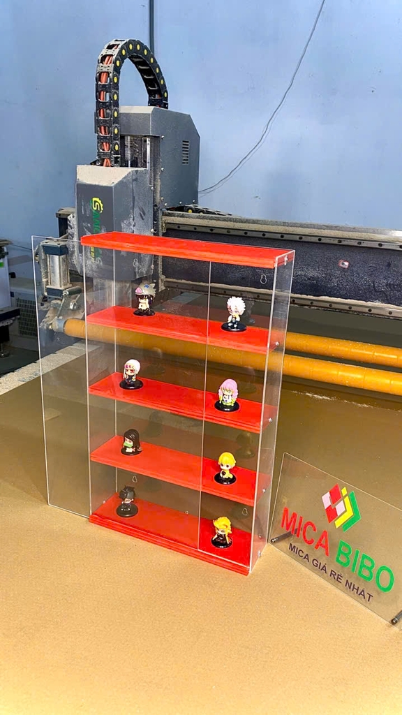 Hộp đựng đồ trong suốt gắn tường, để bàn, Hộp đựng đồ trong suốt Popmart, Giá trưng bày popmart, Molly