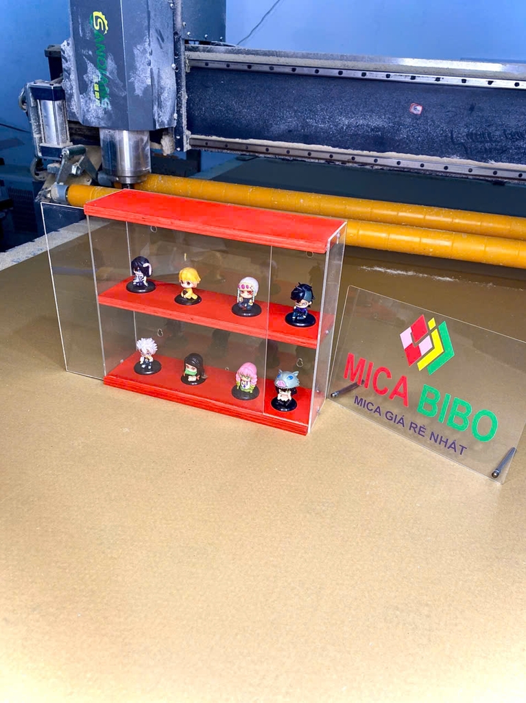 Hộp đựng đồ trong suốt gắn tường, để bàn, Hộp đựng đồ trong suốt Popmart, Giá trưng bày popmart, Molly