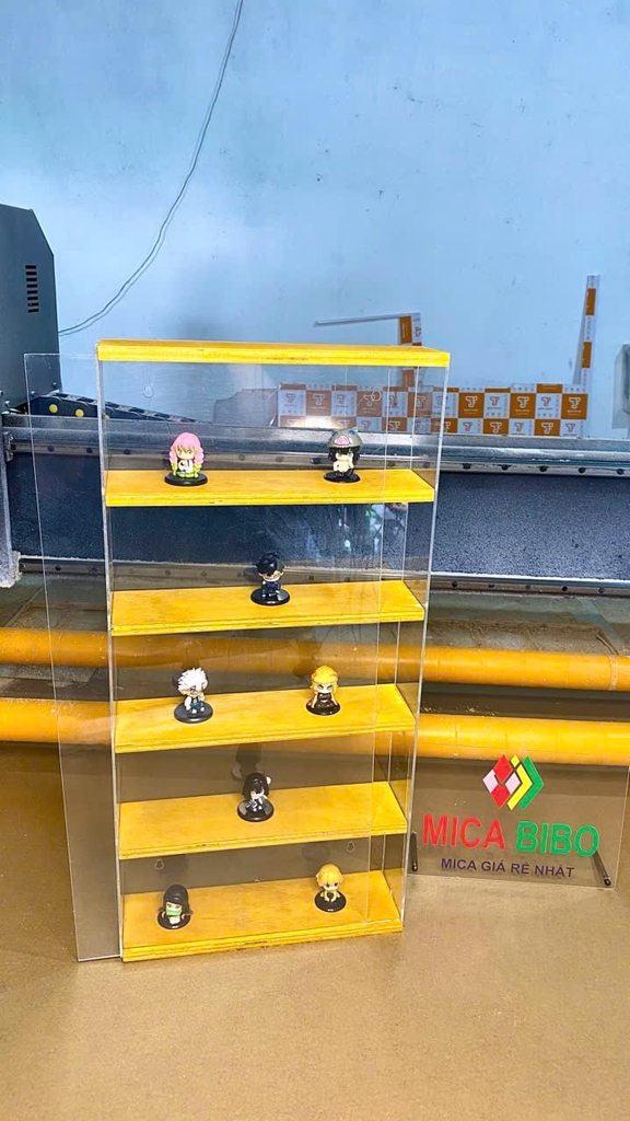 Hộp đựng đồ trong suốt gắn tường, để bàn, Hộp đựng đồ trong suốt Popmart, Giá trưng bày popmart, Molly