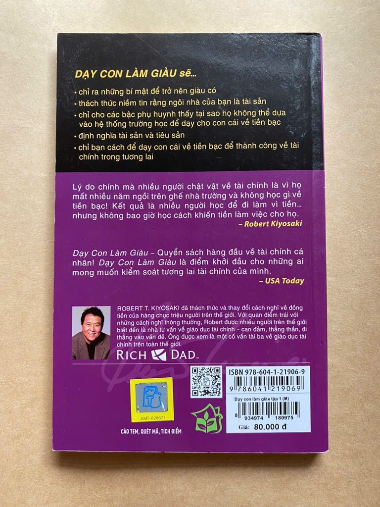 Dạy Con Làm Giàu 01: Để Không Có Tiền Vẫn Tạo Ra Tiền