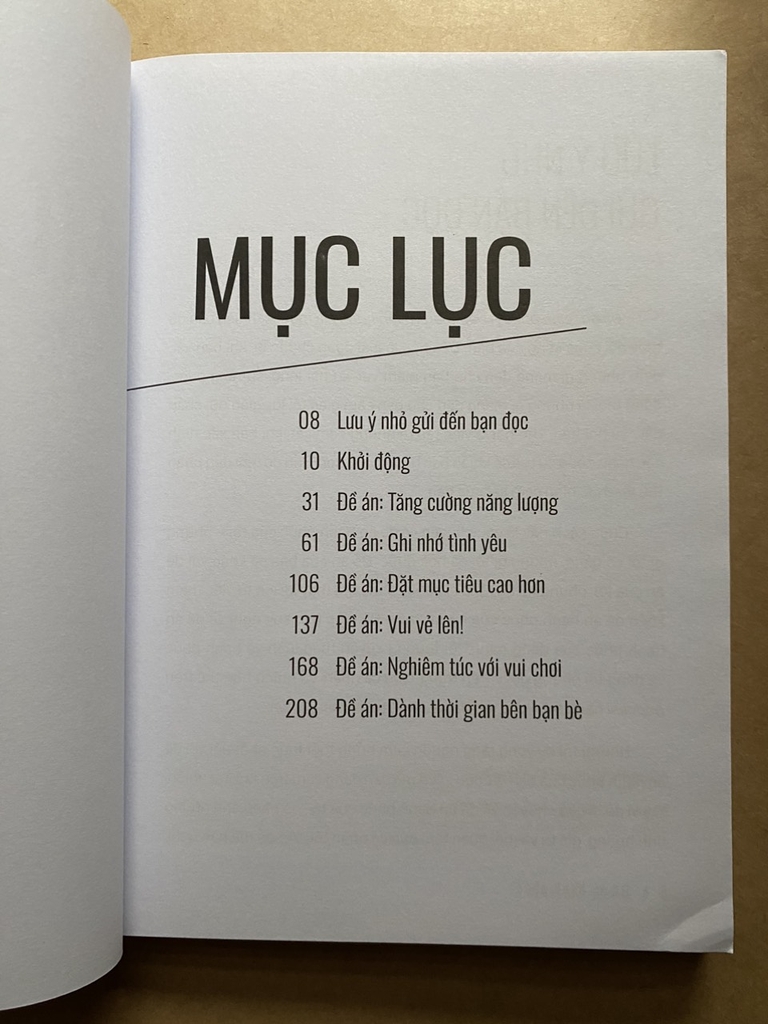 Đề Án Hạnh Phúc - Dấn Thân Và Tận Hưởng