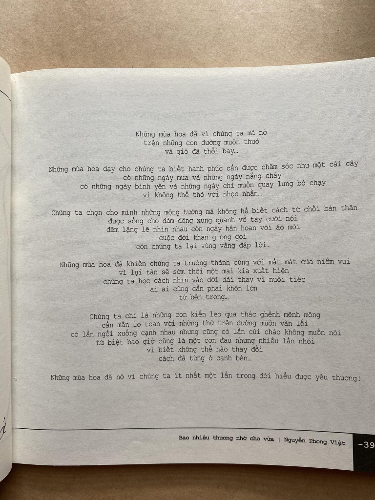 Bao nhiêu thương nhớ cho vừa