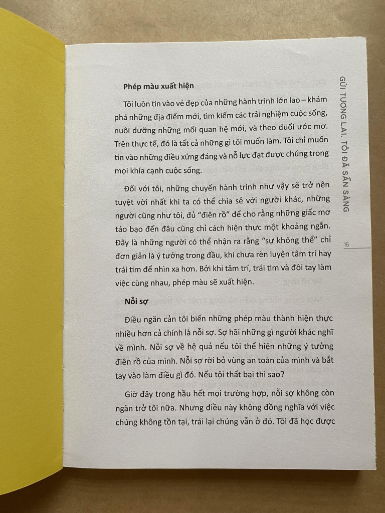 Gửi tương lai, tôi đã sẵn sàng