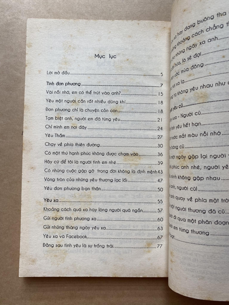 Những khoảng trống không nhau