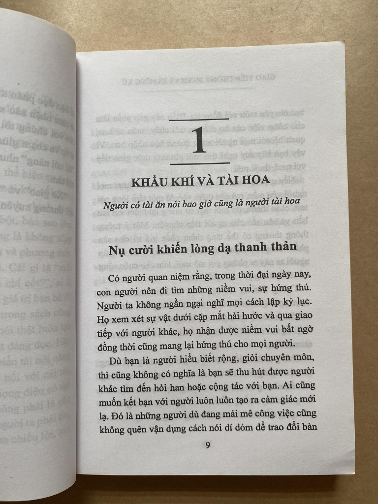 Giao tiếp thông minh và tài ứng xử
