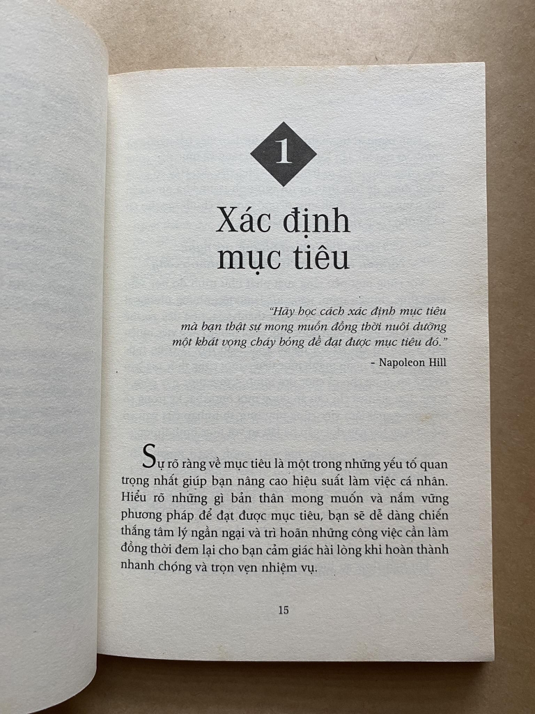 Để hiệu quả trong công việc