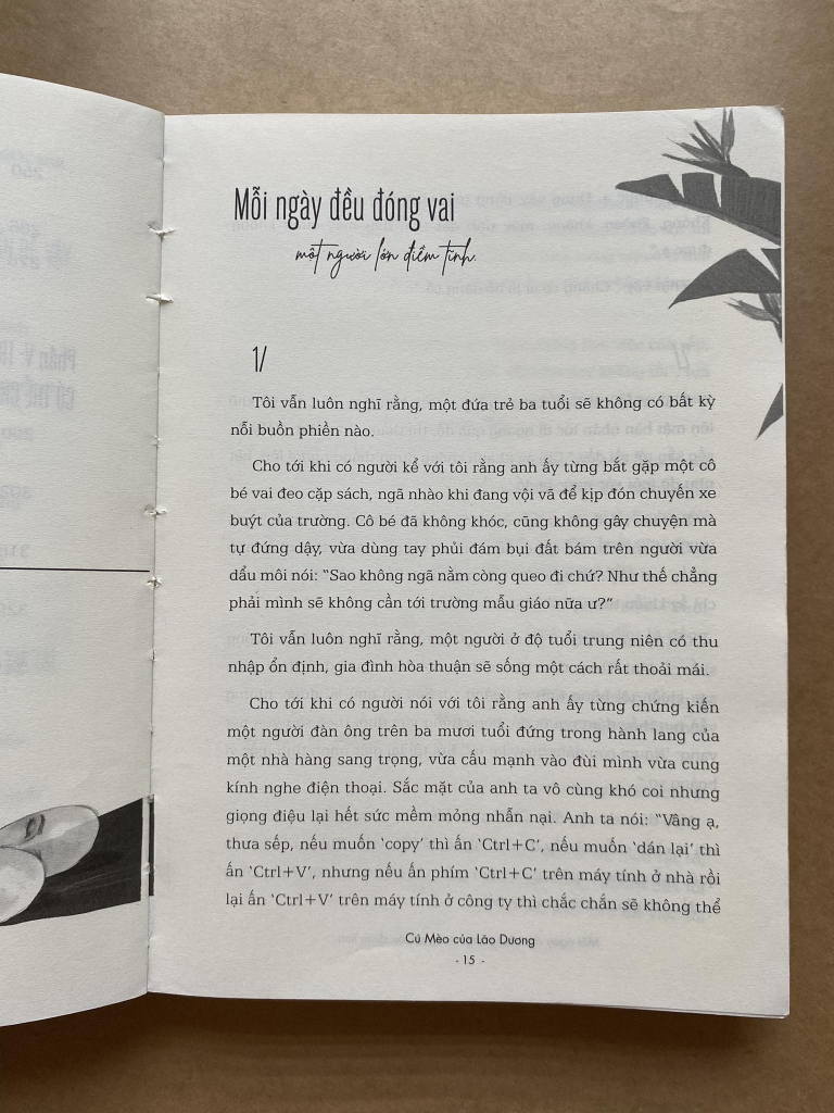 Mỗi ngày đều đóng vai một người lớn điềm tĩnh