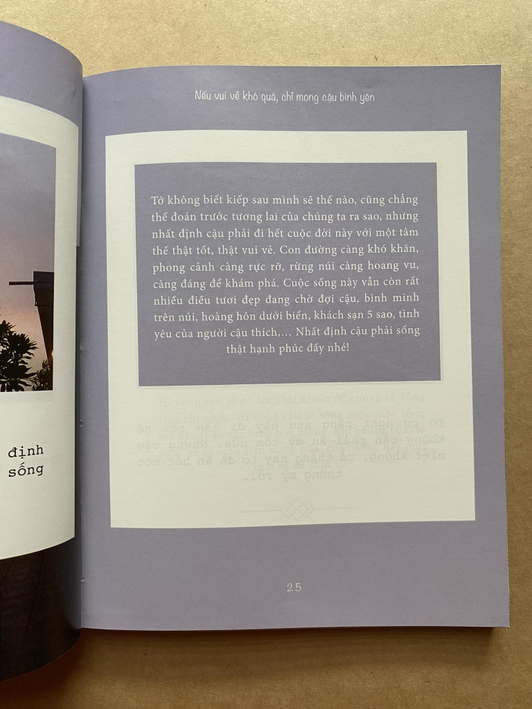 Nếu vui vẻ khó quá, chỉ mong cậu bình yên