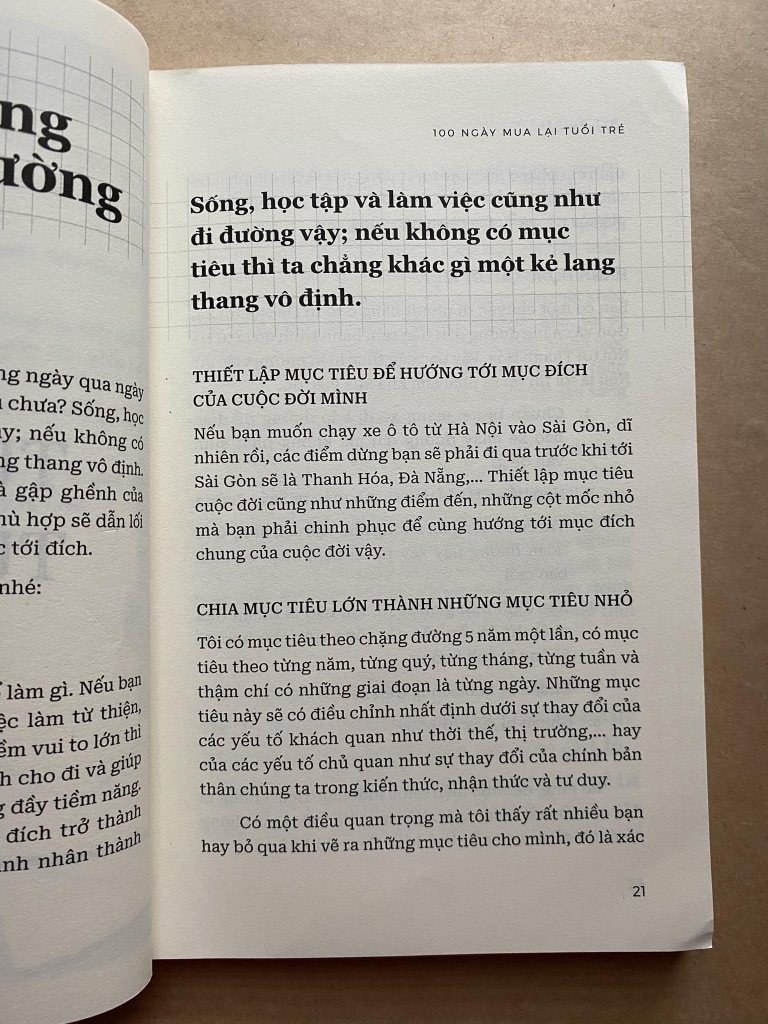100 ngày mua lại tuổi trẻ