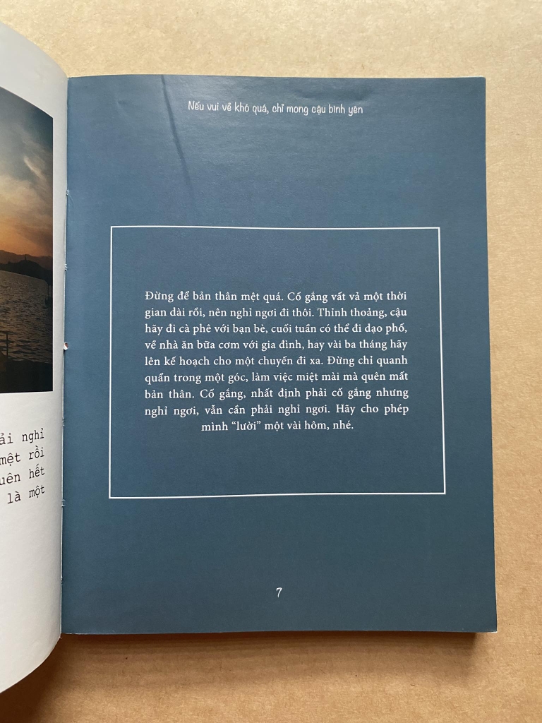 Nếu vui vẻ khó quá, chỉ mong cậu bình yên