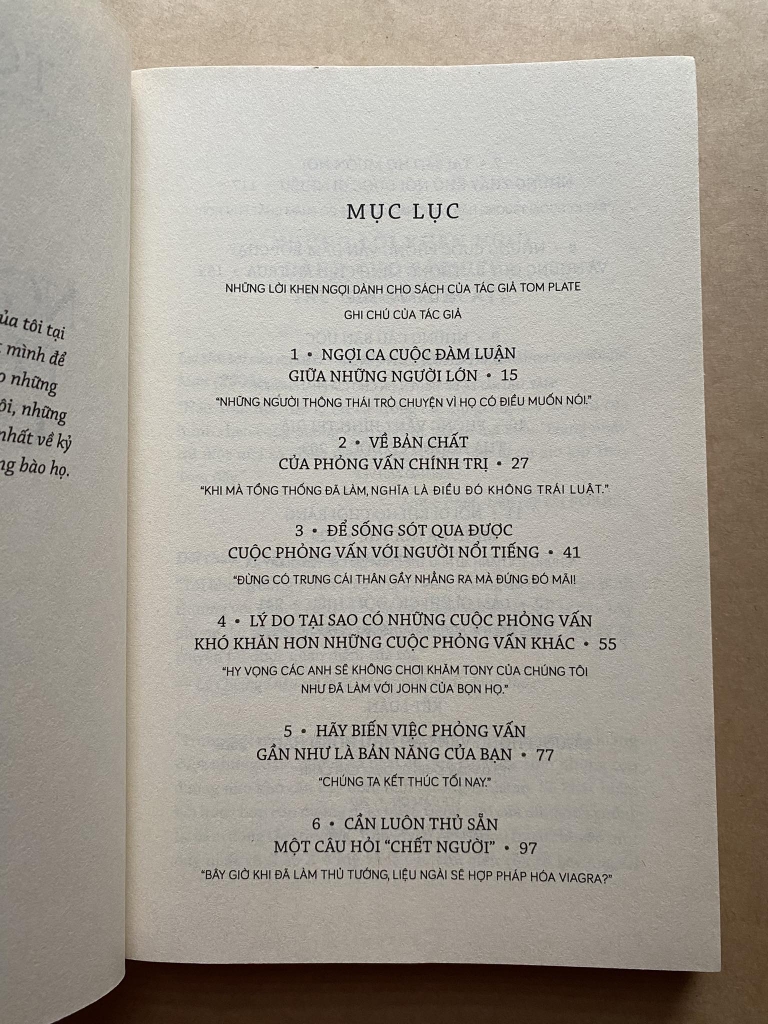 Nghệ thuật phỏng vấn chính trị