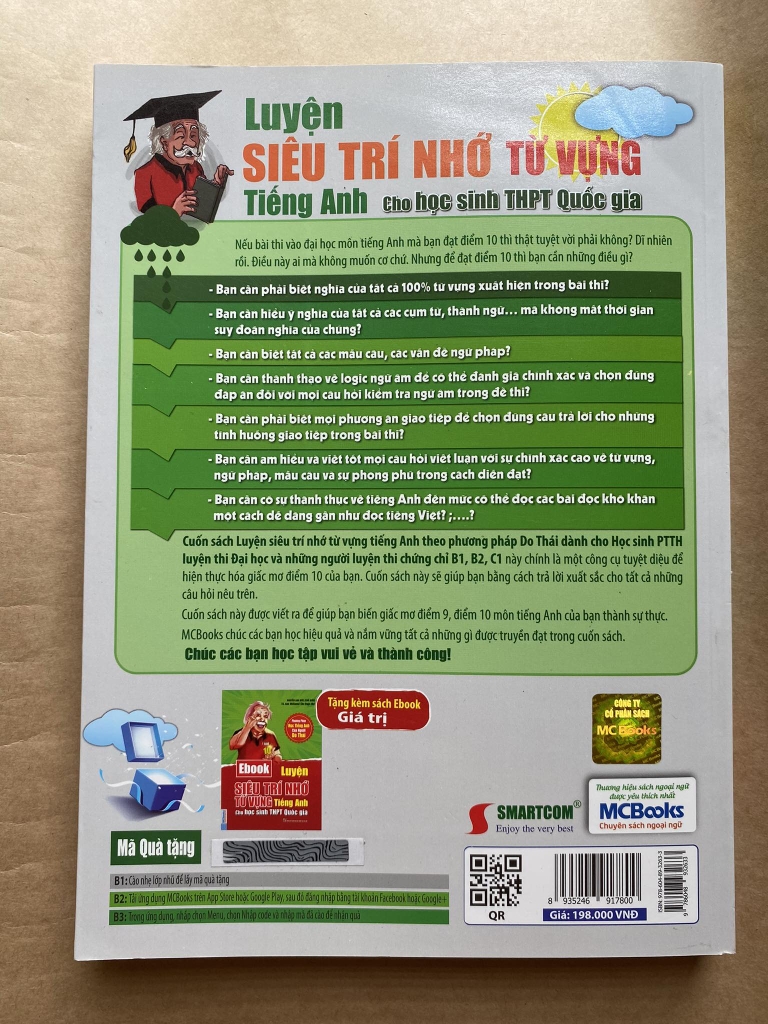 Luyện Siêu Trí Nhớ Từ Vựng Tiếng Anh Dành Cho Học Sinh THPT Quốc Gia