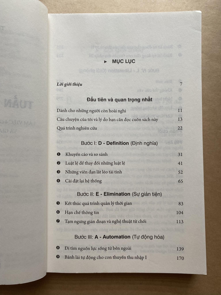 Tuần làm việc 4 giờ
