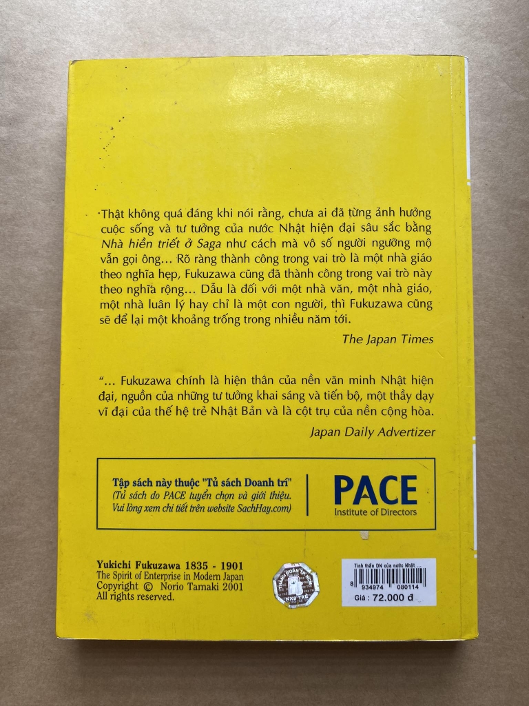 YUKICHI FUKUZAWA -Tinh Thần Doanh Nghiệp Của Nước Nhật Hiện Đại