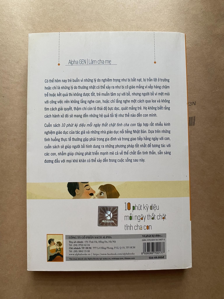 10 Phút Kỳ Diệu Mỗi Ngày Thắt Chặt Tình Cha Con