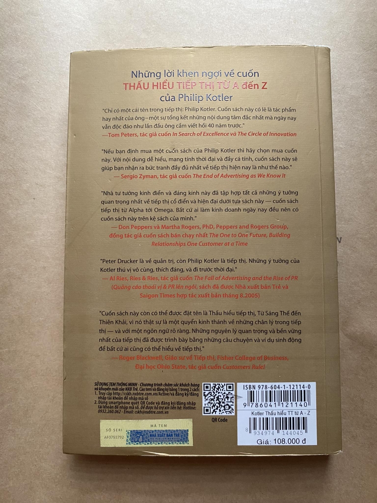 Thấu hiểu tiếp thị từ A đến Z - 80 Khái Niệm Nhà Quản Lý Cần Biết