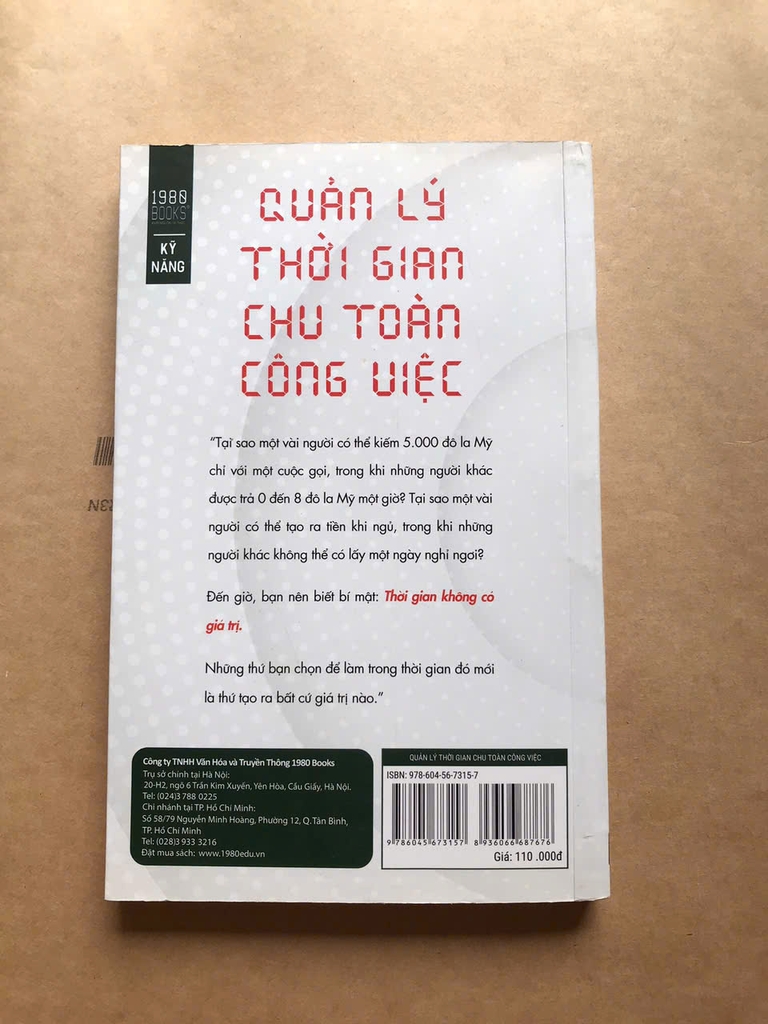 Quản Lý Thời Gian Chu Toàn Công Việc