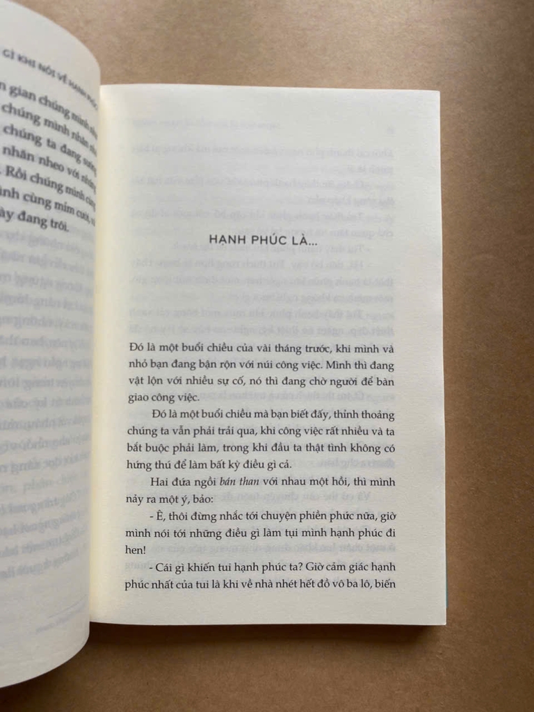 Mình Nói Gì Khi Nói Về Hạnh Phúc