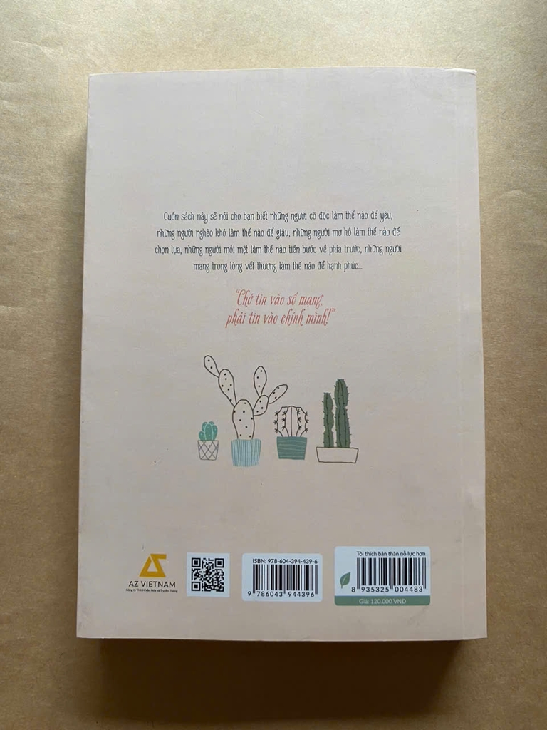 Tôi thích bản thân nỗ lực hơn