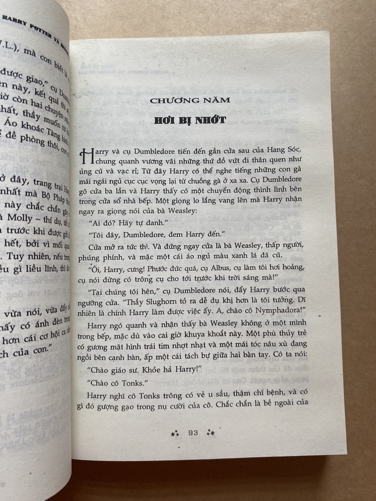 Harry Potter Và Hoàng Tử Lai ( Xuất Bản Cũ )
