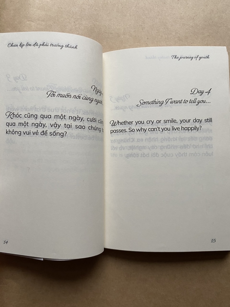 The Journey Of Youth - Chưa Kịp Lớn Đã Phải Trưởng Thành ( sách song ngữ )