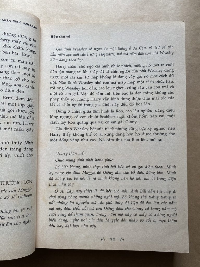 Harry Potter Và Tên Tù Nhân Ngục Azkaban - Tập 3