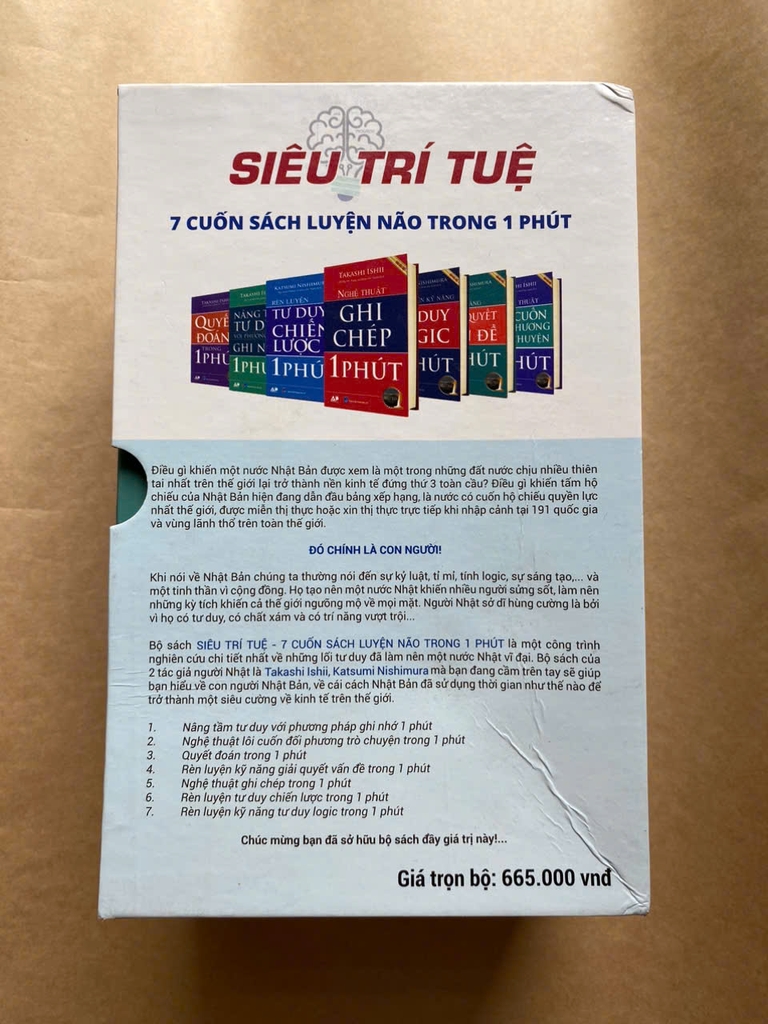 Boxset 7 Cuốn Sách Luyện Não Trong 1 Phút