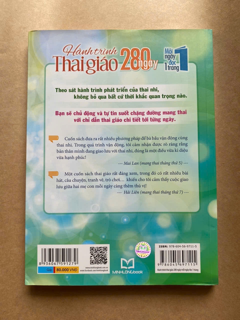 Hành Trình Thai Giáo 280 Ngày - Mỗi Ngày Đọc Một Trang