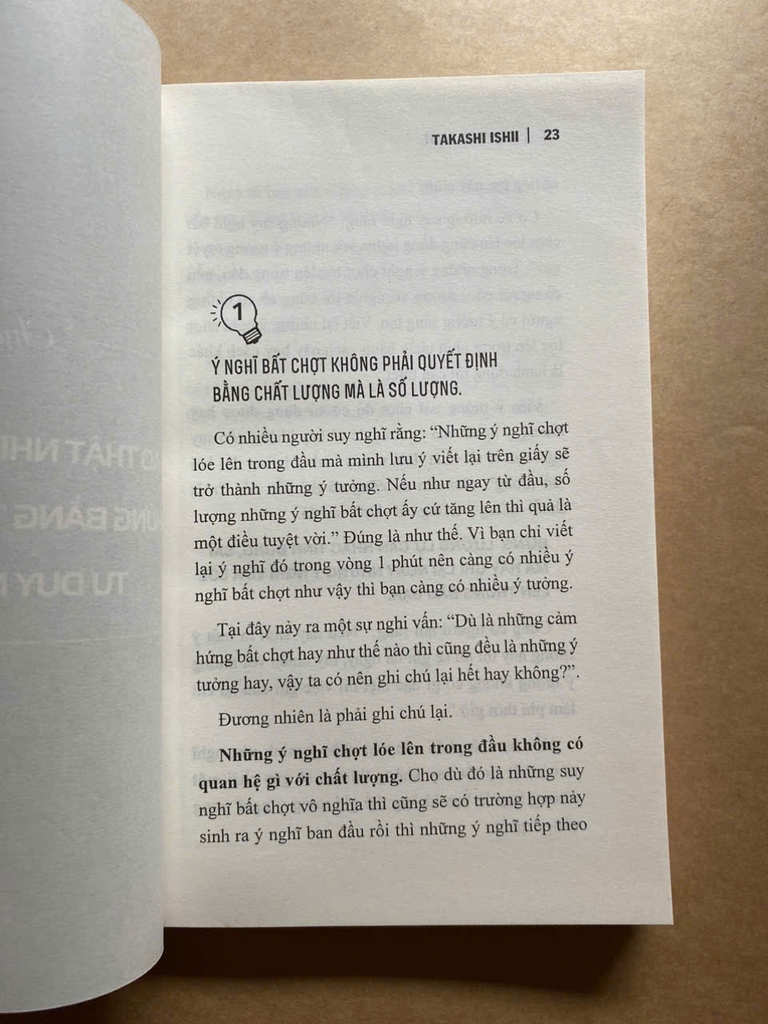 Tư Duy 1 Phút - Ý Tưởng Nằm Ở Lối Đi Khác Biệt