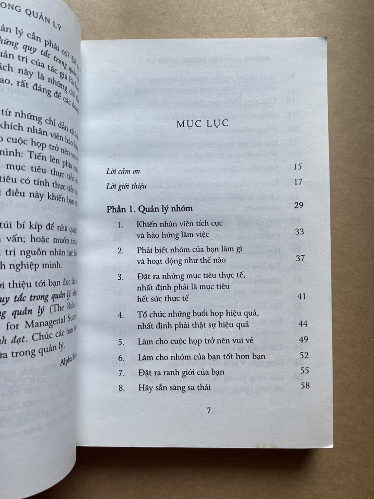 Những Quy Tắc Trong Quản Lý