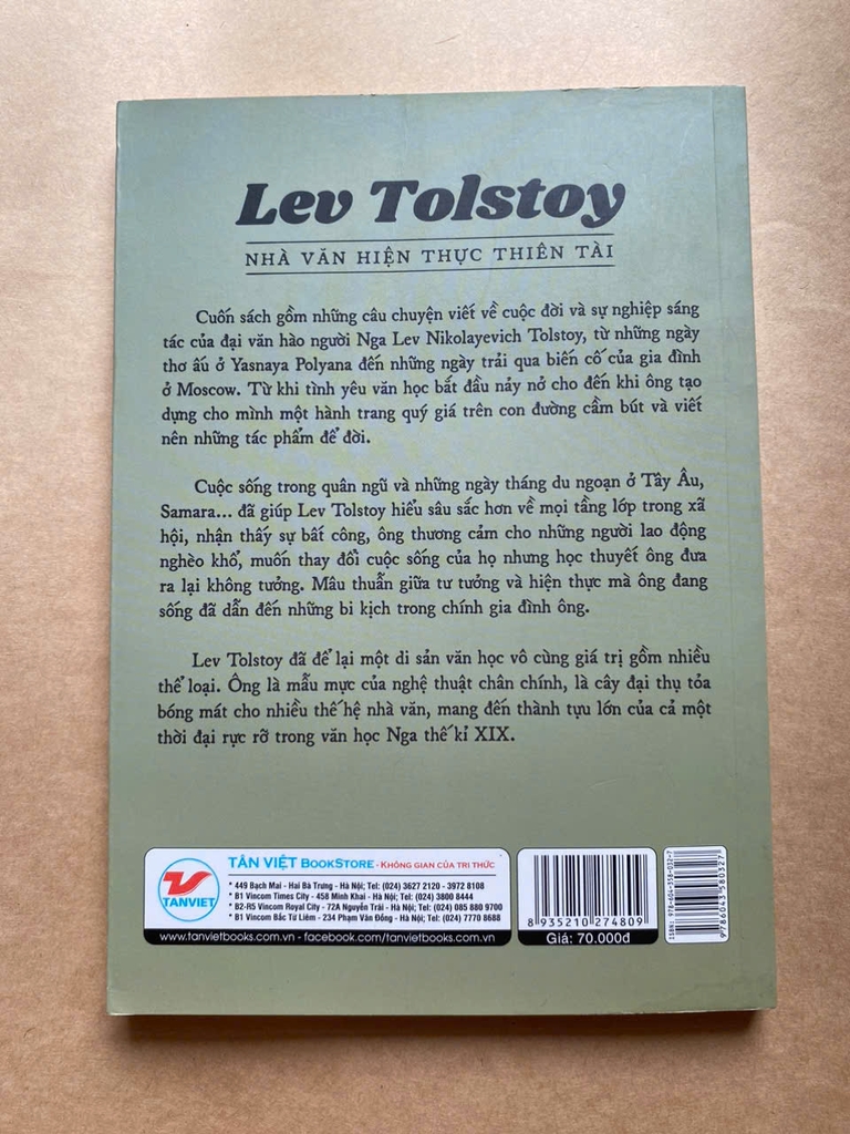 Lev Tolstoy - Nhà Văn Hiện Thực Thiên Tài