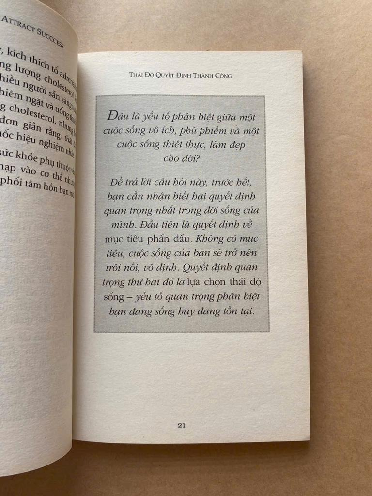 Thái Độ Quyết Định Thành Công