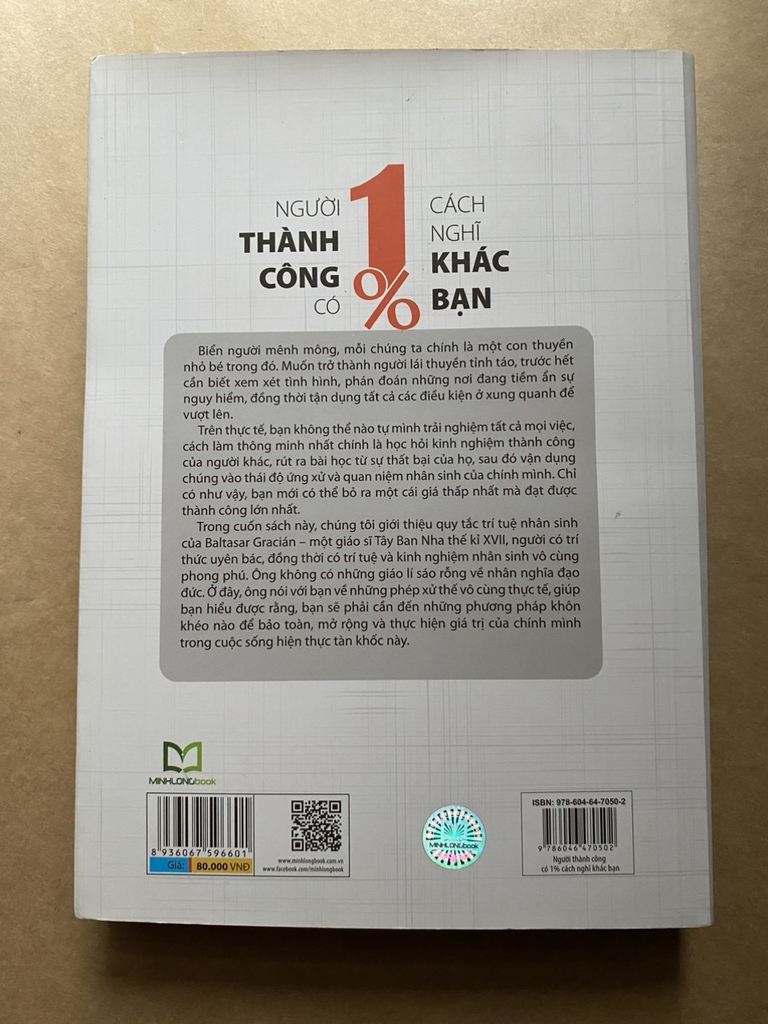 Người Thành Công Có 1% Cách Nghĩ Khác Bạn